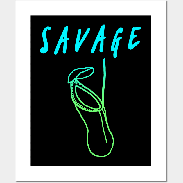 Savage Nepenthes Wall Art by QuasaiBonsai